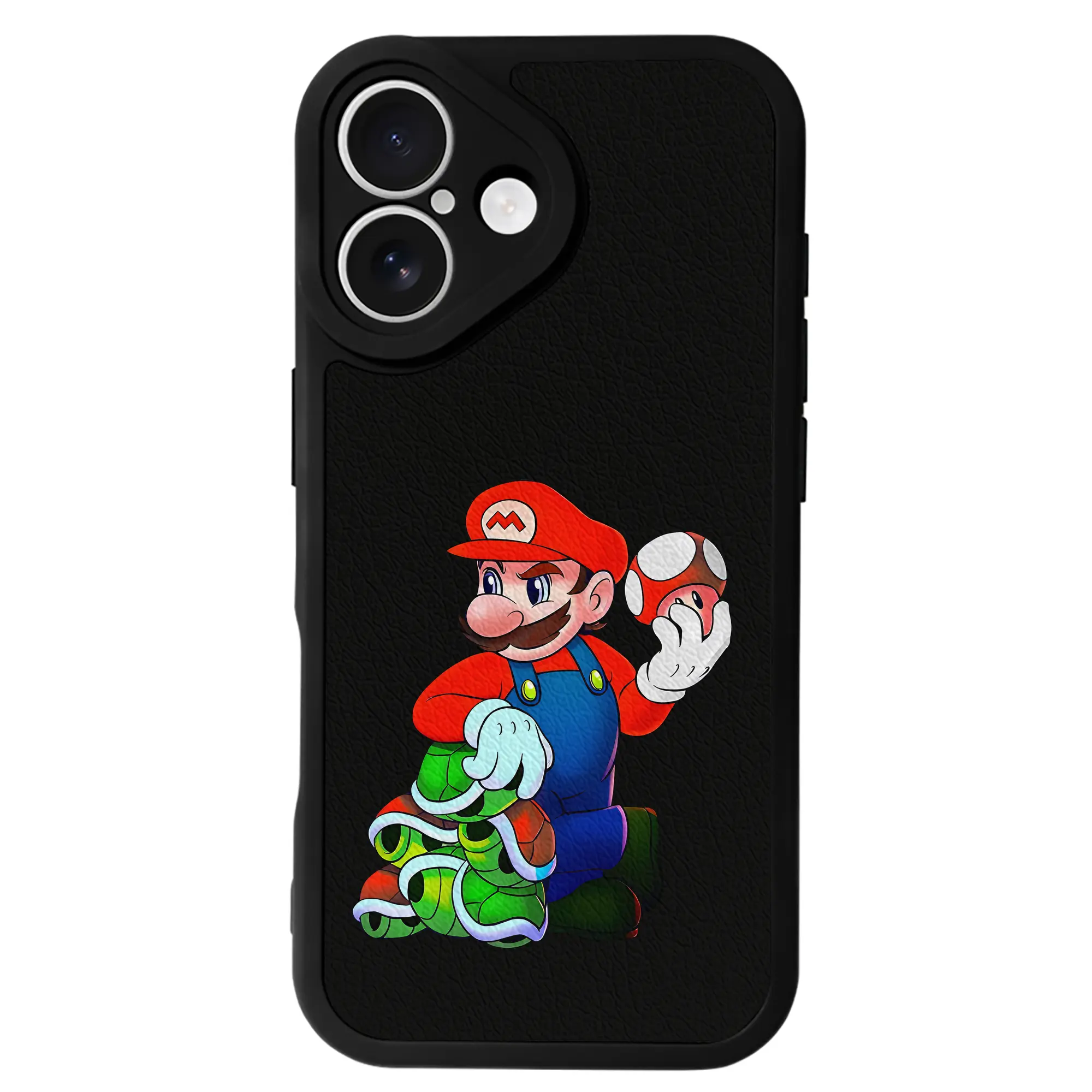 マリオ グッズ マリオ - IPhone 16シリーズ対応 ・ シリコンスマホケース ・ レザー調 ・ 高精度フィット ・ 耐衝撃 ・ ワイヤレス充電対応 ・ 精密カット